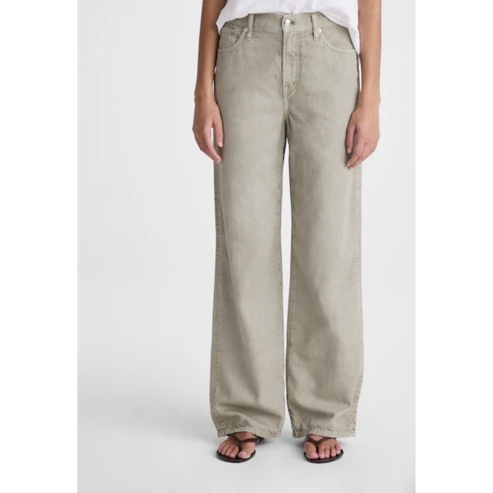 MADEWELL SIZE 27 The Perfect Vintage Wide-Leg Jean in Airy Denim Oa106